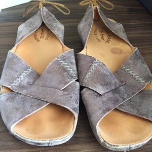 Kork-Ease Metallic Leather Sandals